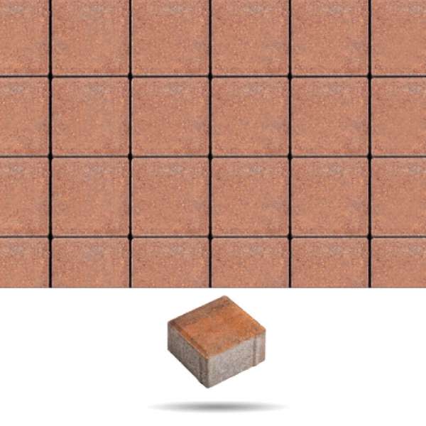Hollókő térkő 6 cm - Rozsda
